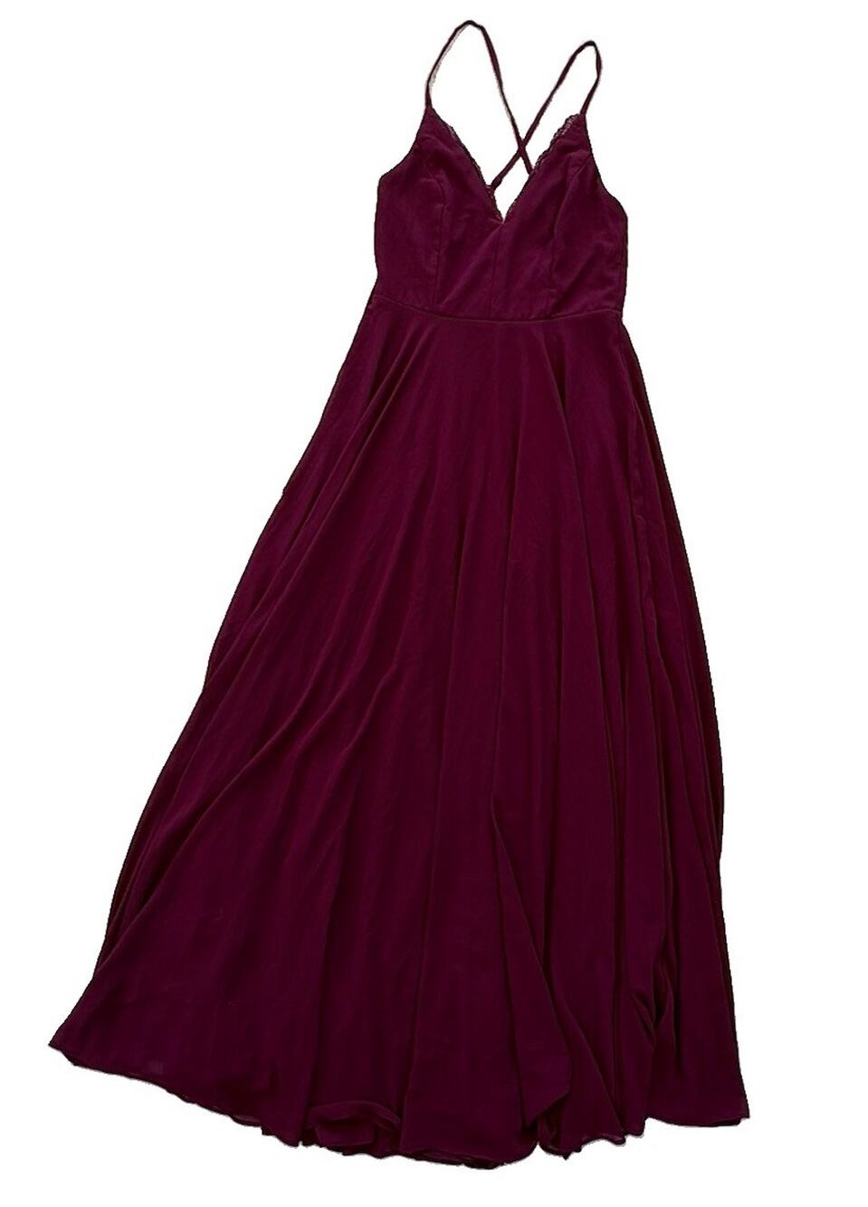 Lulu’s Size Small Full Skirt Evening Gown Dress Layered Princess Raspberry